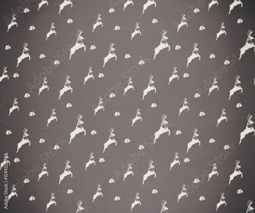 Digitally generated Grey reindeer pattern