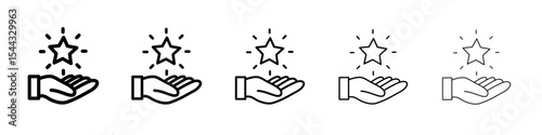 Loyalty program icon black and white vector sign