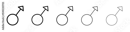 Male Symbol icon black and white vector sign
