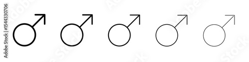 Male Symbol icon black and white vector sign