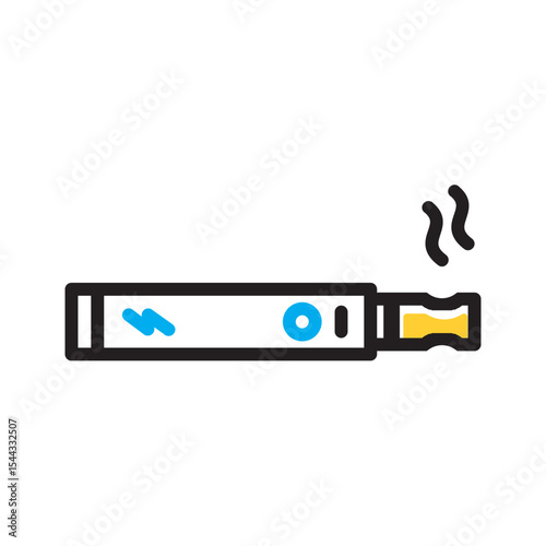Vector multi color icon for Vape