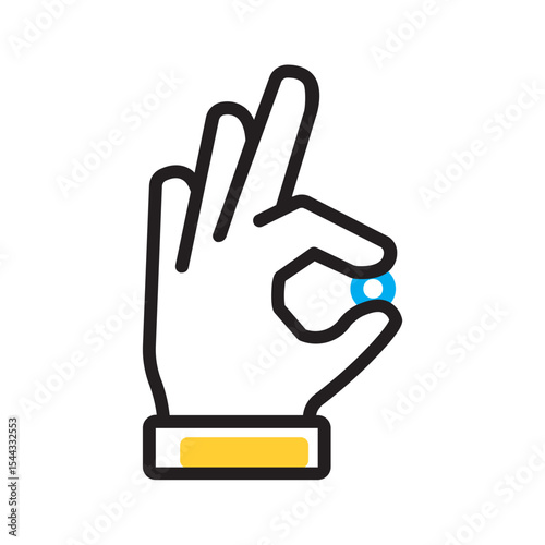 Vector multi color icon for Belittle