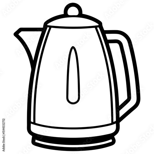 White Background Electric Kettle Design