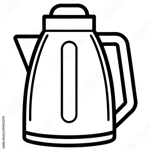 White Background Electric Kettle Design