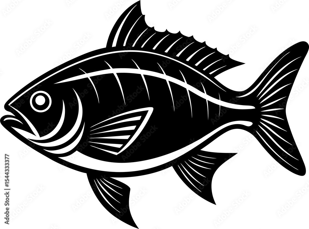 Fototapeta premium fish on a white background