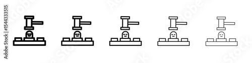Mole Game Whack icon black and white vector sign