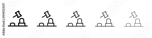 Mole Game Whack icon black and white vector sign