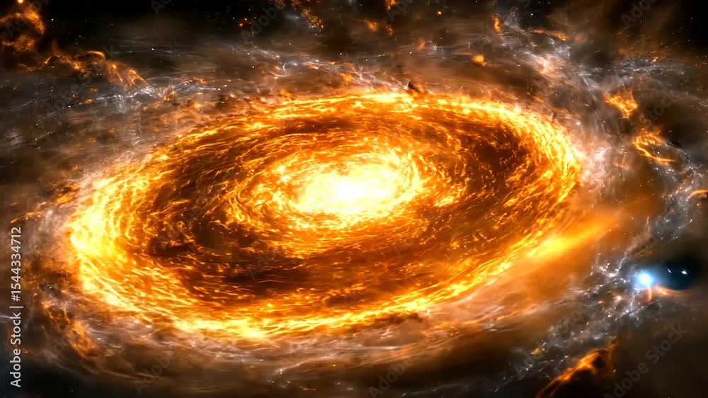 Explosive Cosmic Event in Vast Space