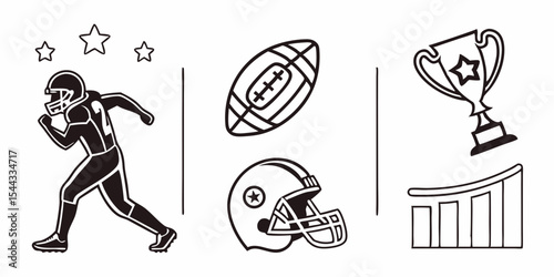 Vector cartoon illustration of a girl with a sword, a dynamic sport silhouette drawing for soccer, football, basketball art, or other ball games with people and woman