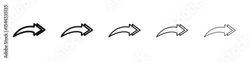 Navigator arrow icon black and white vector sign