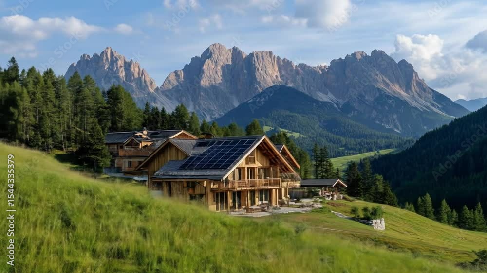 Majestic Mountain Home: Breathtaking Views of a Sustainable Chalet nestled in the Alps Majestic Mountain Home: Breathtaking Views of a Sustainable Chalet nestled in the Alps
