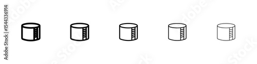Oil storage icon black and white vector sign
