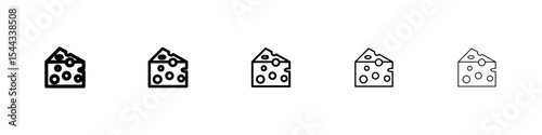 Parmesan icon black and white vector sign