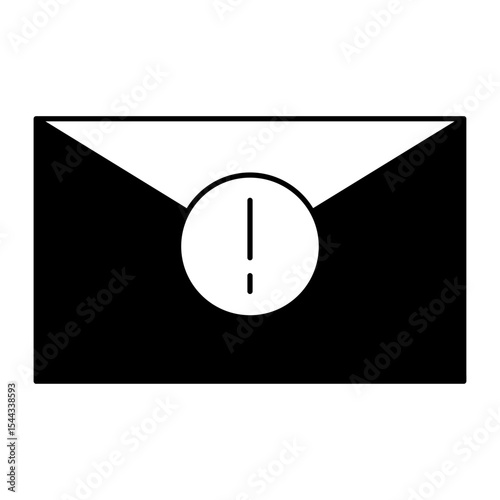 Alert Message black icon