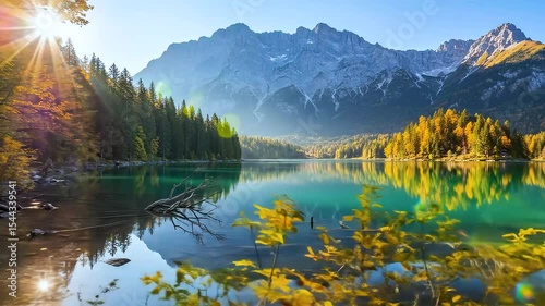 Alpine Lake Sunrise Timelapse