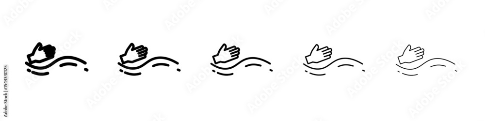 Obraz premium physiotherapy icon black and white vector sign