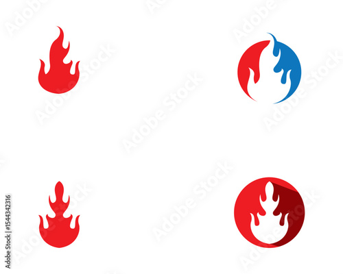 Fire flame vector illustration design