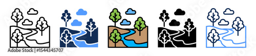 River multiple icon