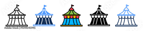 Circus Tent multiple icon