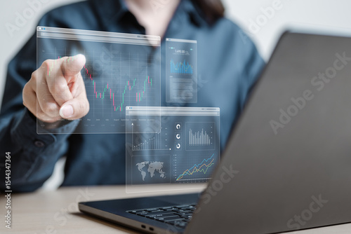 Fotografie Stock market analysis concept
