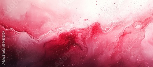 Abstract Art Red Swirl Paint