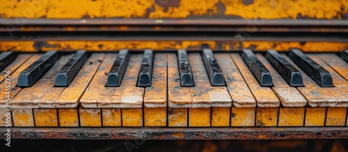 Old Piano Keys Music Instrument