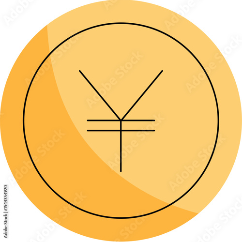 Global Currency Coins in Flat Vector Style