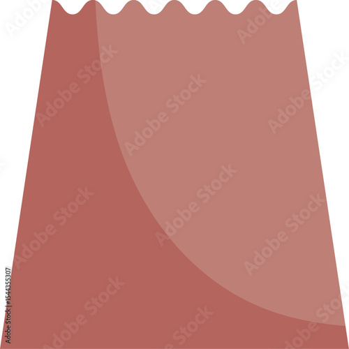 Flat Icon of Delivery Paper Bag in Hand

