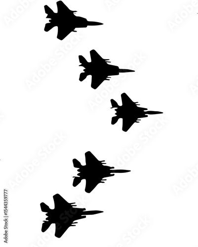 set of military airplanes