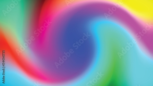 Abstract rainbow swirl background with colorful lines and glowing pattern