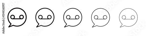 Voicemail icon black and white vector sign