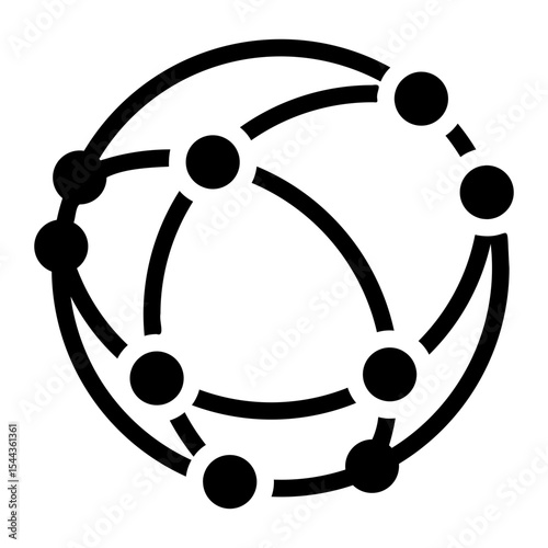 Globe with Network Nodes 