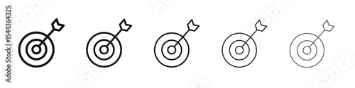 Accuracy icon black and white vector sign