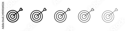 Accuracy icon black and white vector sign