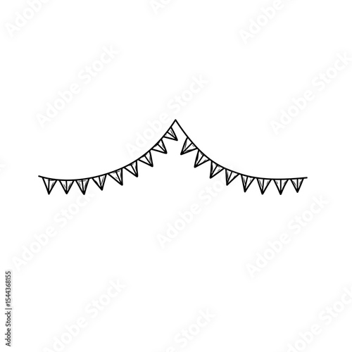 hand drawn flag decoration