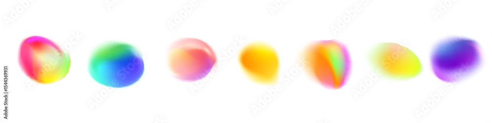 Abstract gradient blur colors, smoothly blue and green. The liquid and fluid shapes in dynamic visual effect. Flat vector illustration isolated on white Abstract gradient blur colors, smoothly blue and green. The liquid and fluid shapes in dynamic visual effect. Flat vector illustration isolated on white