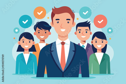 Group of diverse professionals collaborating in a modern setting
