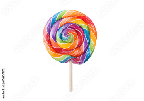 Wallpaper Mural Rainbow swirl lollipop sweet candy treat dessert, On Transparent Background, Png Image Torontodigital.ca