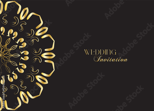 The Gold Mandala Wedding Iinvitation Card