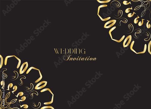 The Gold Mandala Wedding Iinvitation Card