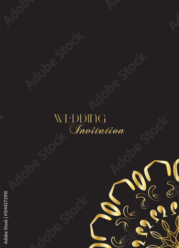 The Gold Mandala Wedding Iinvitation Card