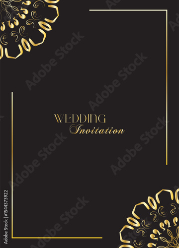 The Gold Mandala Wedding Iinvitation Card