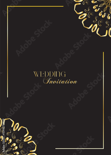 The Gold Mandala Wedding Iinvitation Card