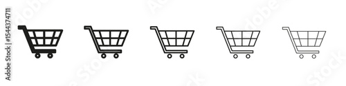 Wallpaper Mural Cart icon vector outline set illustration sign Torontodigital.ca