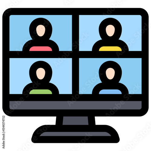 Online Meeting Icon