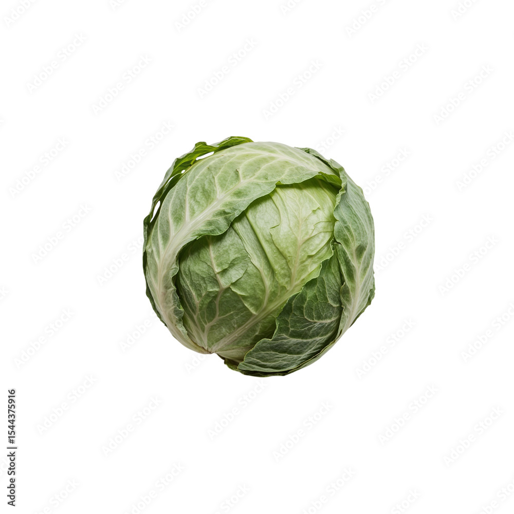 Fresh Green Cabbage Vegetable Isolated on transparent background Studio Shot Fresh Green Cabbage Vegetable Isolated on transparent background Studio Shot