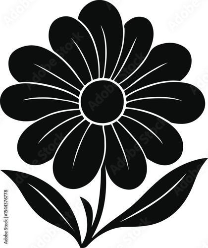 Daisy Flower Silhouette
