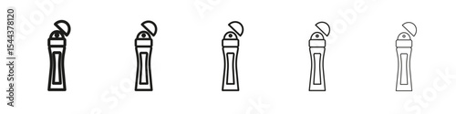 deodorant icon vector outline set illustration sign