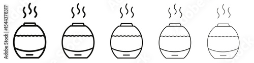 Diffuser icon vector outline set illustration sign