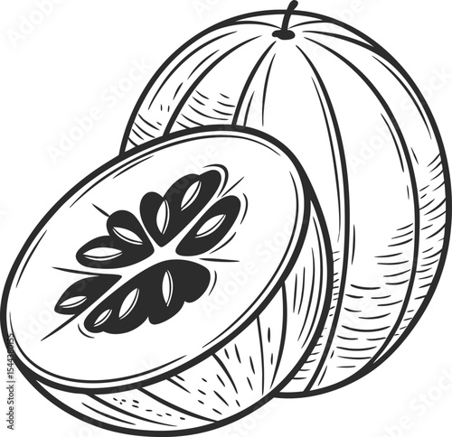 Fresh fruit vector illustration featuring a healthy apple with a leaf, ripe and juicy, symbolizing nature's sweet design